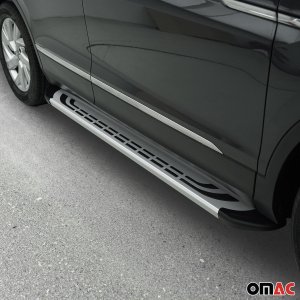 Hyundai Tucson Side Steps - Omac - FABA Aluminium - Silver - '15-'20
